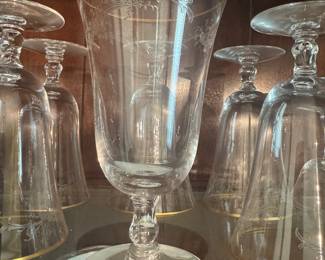 Fostoria Golden Lace Goblets