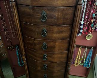 Wooden Jewelry Armoire