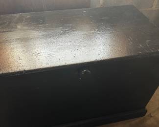 Black Wooden Trunk