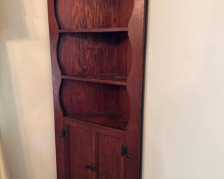 Fabulous Vintage Wooden Corner Cabinet