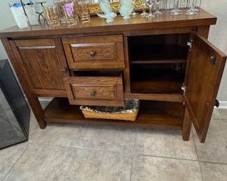 Gilded Mirror & Assorted Mid-Century Modern Barware