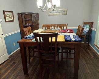 Solid Wood Bar-height Dining Table