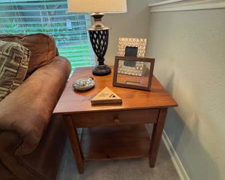 Amish made cherry wood side tables