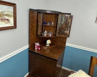 Antique German-made Corner Cabinet