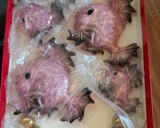 Vintage Ceramic Fish Wall Decor