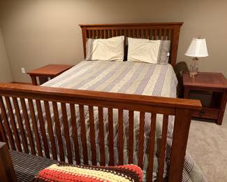 Bassett Night Stands andQueen bed