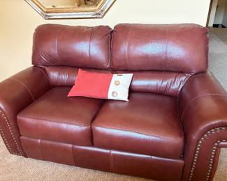 Leather Love Seat