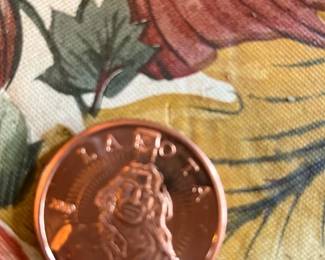 Barott Copper Round Token There are at least 50 of these.
