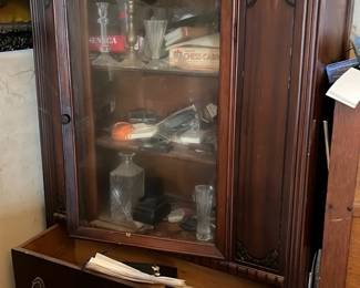Mahogany Glass-Front China Cabinet