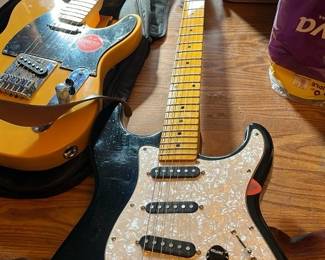 Black Strat-Style Electric Guitar