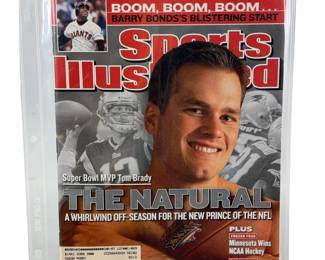 2002 Tom Brady SI The Natural First Cover April 15