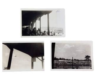 1947 Black & White Indy Raceway Goodyear Blimp