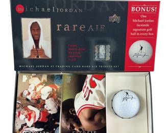 Michael Jordan Rare Air Tribute Cards Golf Ball Boxed Uncounted