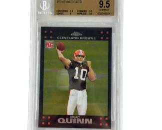 Beckett NFL 9.5 Brady Quinn 07 Topps