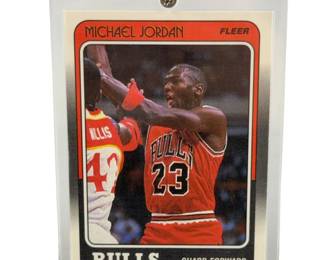 Michael Jordan FLEER 1988 17/132 BULLS Chicago Cased