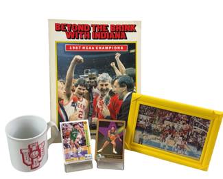 IU 1987 NCAA Champs Winning Shot Keith Smart Autograph Photo Alford Cards Beyond Brink Book