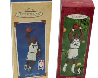 NBA Hallmark Malone Garnet Ornament