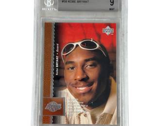 Kobe Bryant Beckett Graded 9 1996 1997