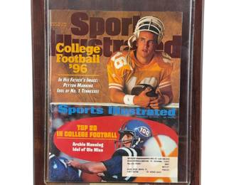 1996 College Peyton Manning UT SI Cover Archie Manning Fathers Image