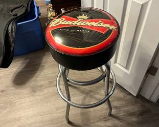 Bar stool chrome and vinyl