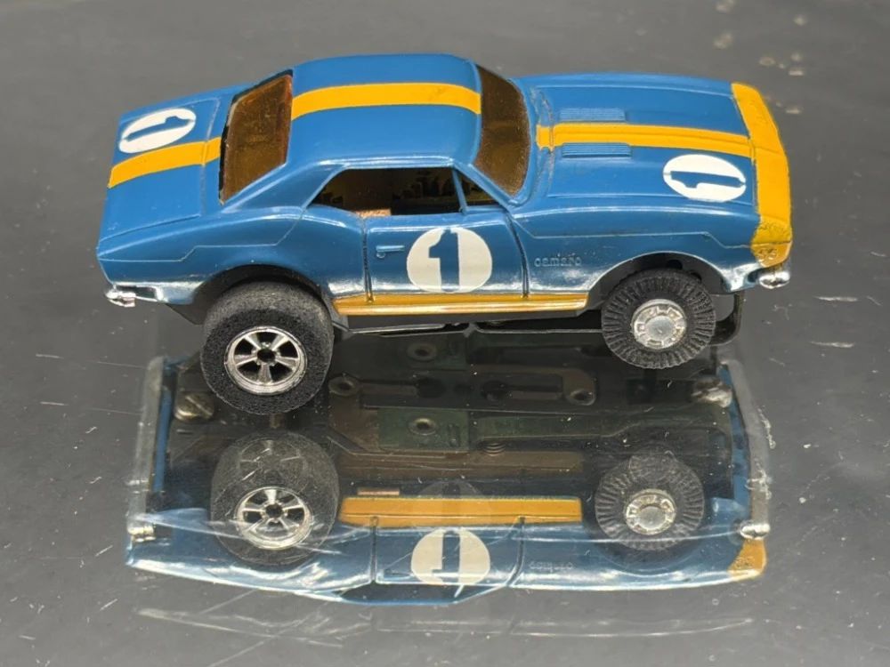 Vintage Aurora HO slot cars. Camaro. 