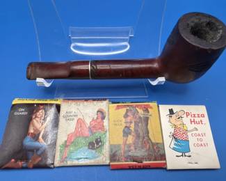 Pipe & pinup match books.