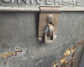 Antique Universal metal film case.
