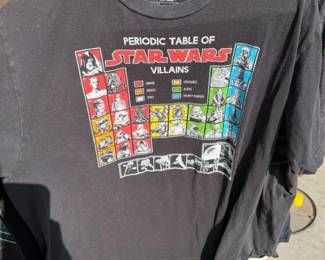 Vintage Star Wars graphic T-shirts.