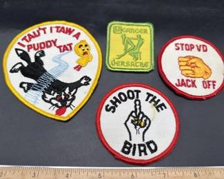 Adult novelty patches.