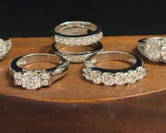 925 Sterling And CZ Rings