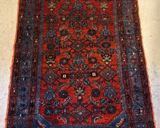 Vintage Hand Knotted Wool Rug