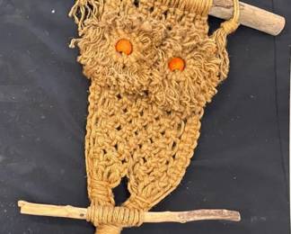 Macrame Owl Wall Hanging