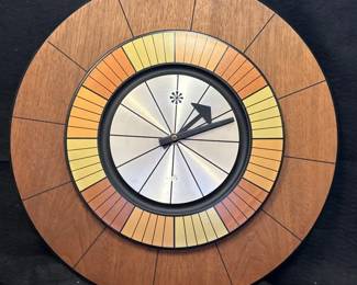 Elgin MidCentury Modern Wall Clock