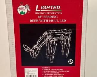 Holiday Lighted Deer Yard Decor