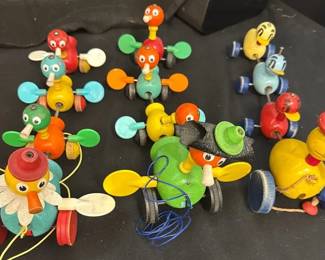 Fisher Price Gabby Goofies Wooden Pull Toys