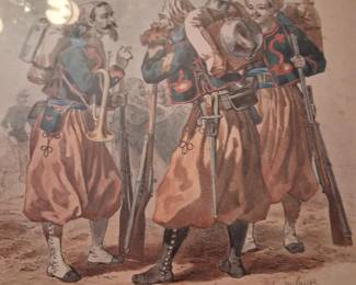 Antique historical lithographs