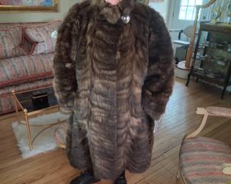 Full Length Sable Fur Coat