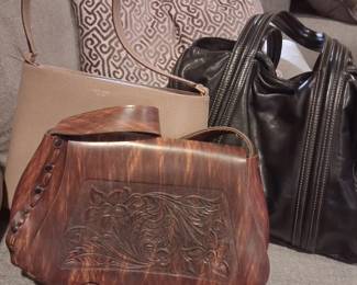 Kate Spade purse, DKNY leather satchel