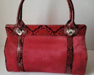 Judith Leiber leather handbag