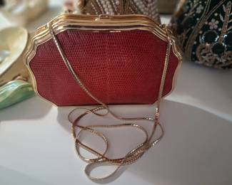 Judith Leiber Leather Vintage Evening Bag