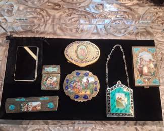 Victorian Enamel Compacts