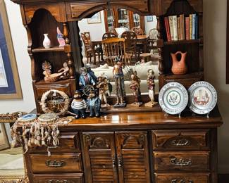 Rustic dresser and hutch