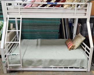 Bunk beds with queen on the bottom!