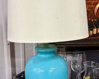 Great turquoise lamp!