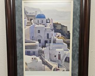 Santorini, Greece framed art