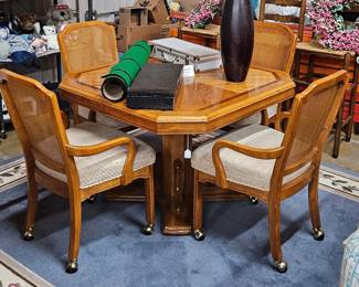 Game table and chairs