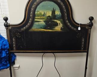 Beautiful handpainted bed - 3/4 size
