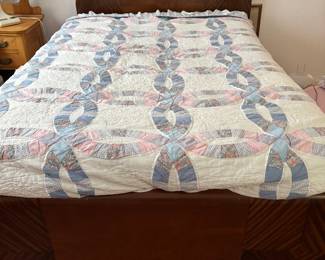 Quilts; 1970’s metal bed frame