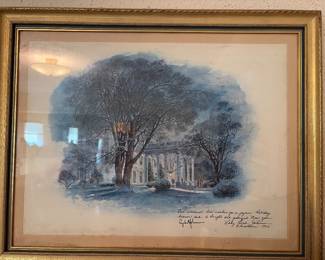 1966 White House Christmas card art