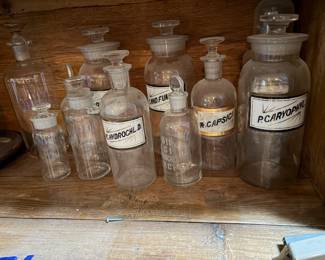 Apothecary bottles